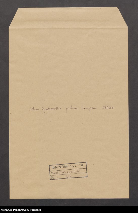 Obraz 2 z jednostki "Adam Grabowski podczas kampanii 1866 r., jako podporucznik w 5 pułku ułanów imienia hr. Wallmoden-Gimborn - fotokopia, według akwareli Schnorr von Carolsfelda"