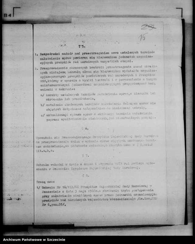 image.from.unit.number "Protokół posiedzenia Prezydium Wojewódzkiej Rady Narodowej  nr 111, miesiąc listopad"