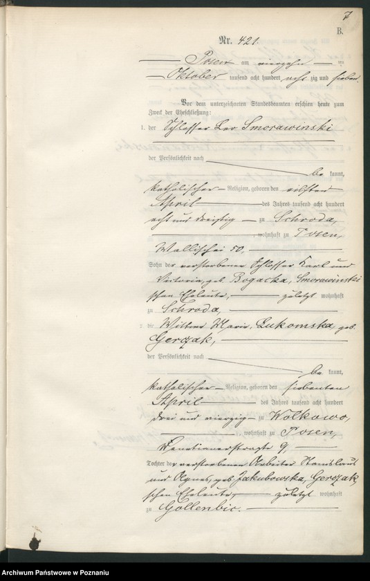 Obraz 10 z jednostki "Księga małżeństw t. III"