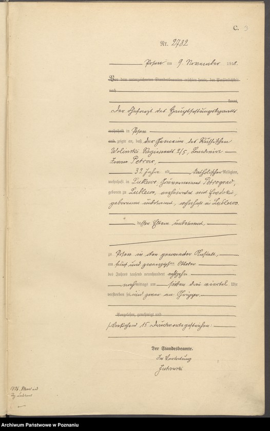 Obraz 5 z jednostki "Księga miejscowa zgonów tom VII [Rejestr główny zgonów]"