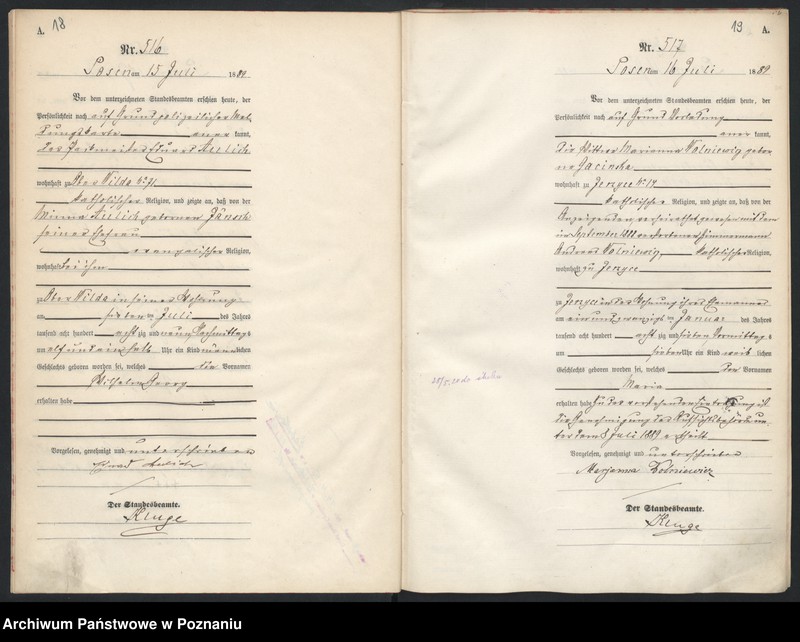 Obraz 13 z jednostki "Księga urodzeń t. II"