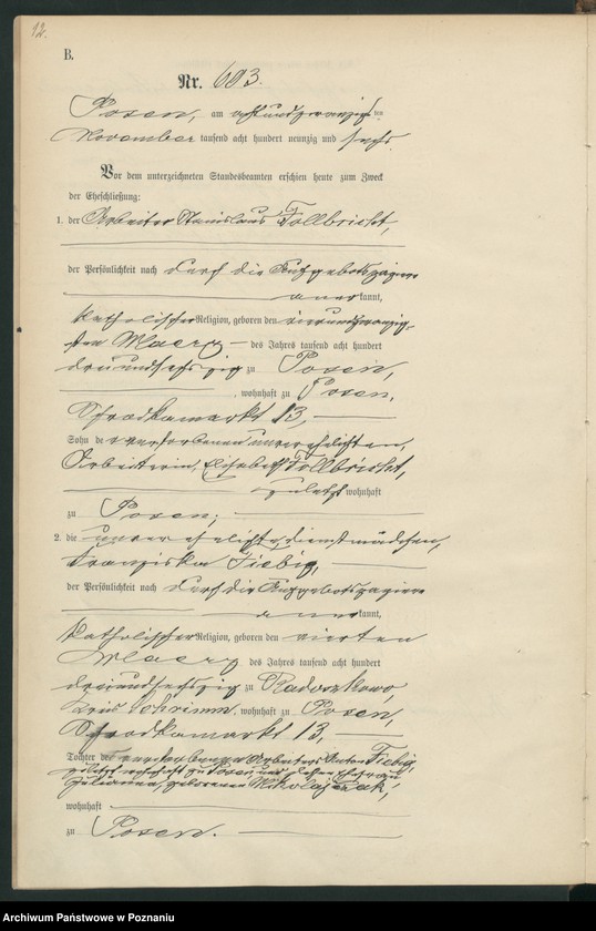 Obraz 14 z jednostki "Księga małżeństw t. III"