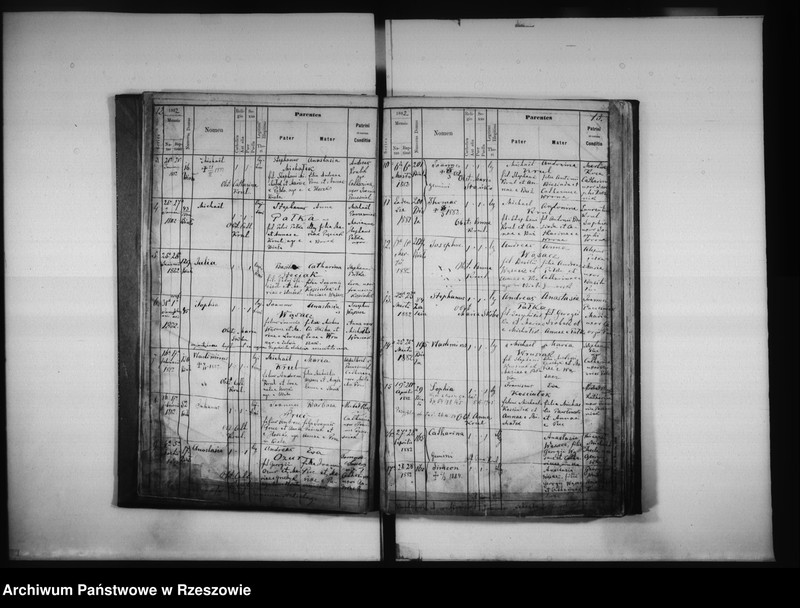 image.from.unit.number "Księga urodzeń Biała, Matysówka, Zalesie Drabinianka, Rzeszów, Tyczyn"