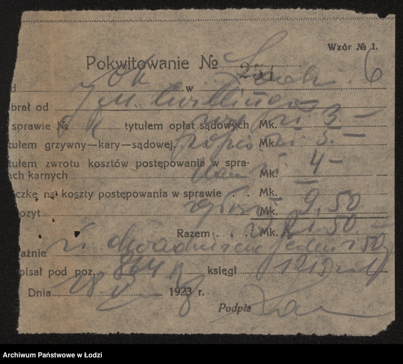 Obraz 8 z jednostki "Jakub Mendel Cwilling- sprzedaż galanterii"