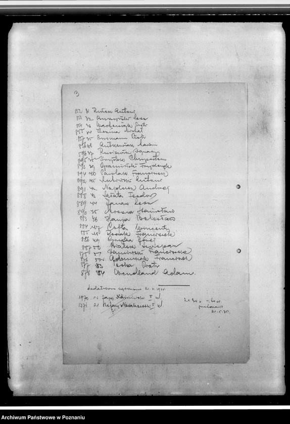 Obraz 7 z jednostki "Sprawy organizacyjne i personalne, korespondencja - ogłoszenia, listy członków, kwestionariusze"