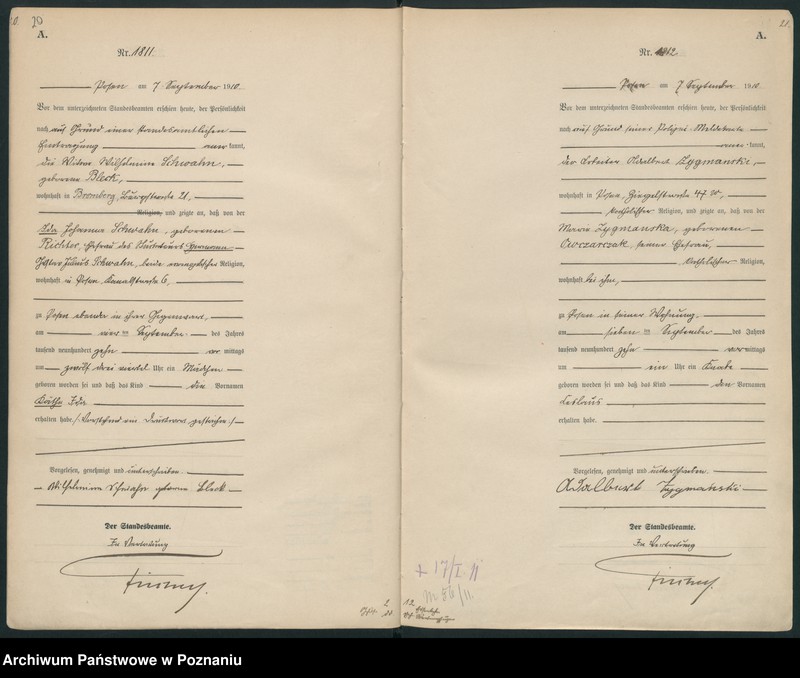 Obraz 13 z jednostki "Księga miejscowa urodzeń tom IV [Rejestr główny urodzeń]"