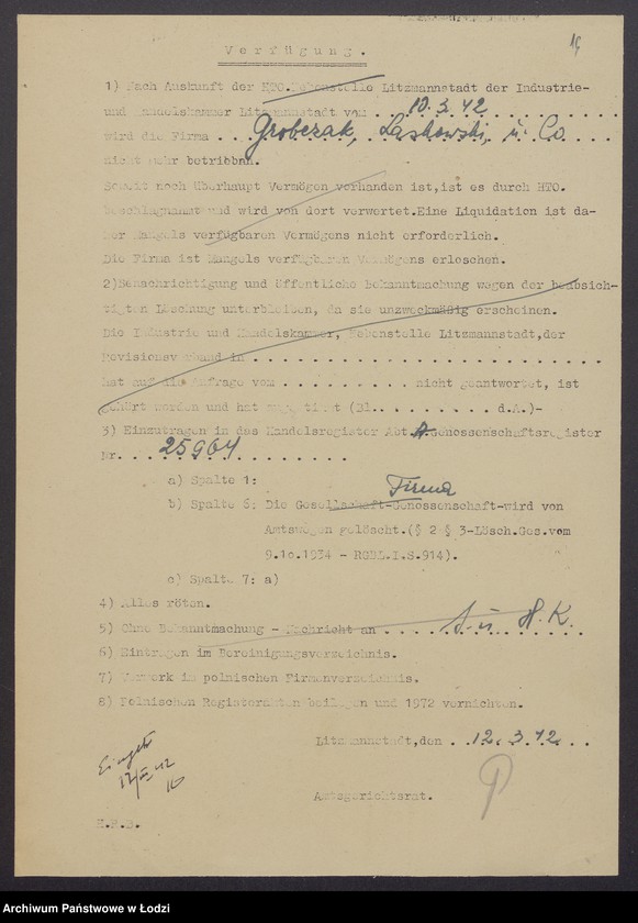 Obraz 18 z jednostki "Nachma Grabczak i Abram Laskowski i s-ka – wyrób i sprzedaż towarów włókienniczych"