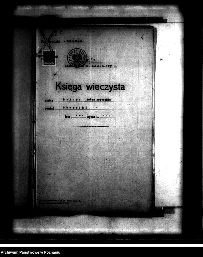 Obraz 5 z jednostki "Majątek Łukowo powiatu obornickiego wyłączenie z art. 4 i 5 ustawy o wykonaniu reformy rolnej"