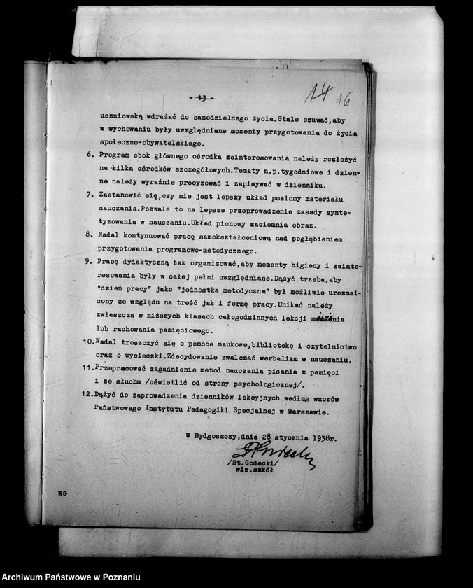 Obraz 20 z jednostki "[Sprawozdania z wizytacji szkół specjalnych, kursów wakacyjnych WKN i tym podobne]"