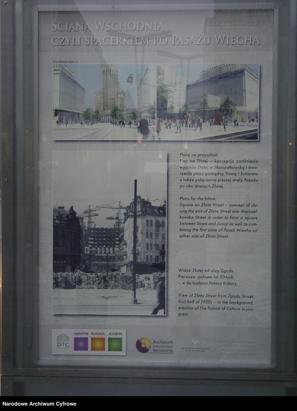 image.from.unit.number "Warszawa. Pasaż Wiecha. Wystawa "Ściana Wschodnia czyli spacerkiem po Pasażu Wiecha""