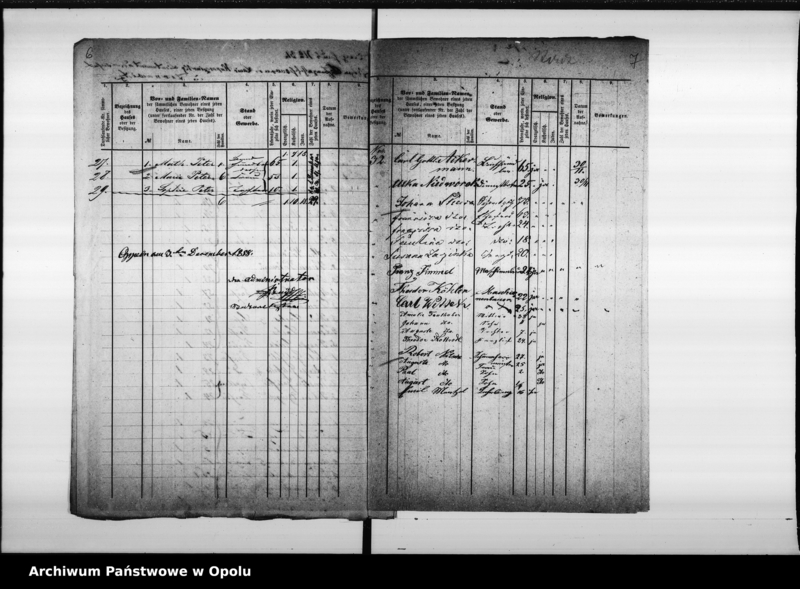 Obraz 8 z jednostki "Acta des Magistrats zu Oppeln betreffend die Aufnahme der Seelenzahl im Adalbert - Bezirk"