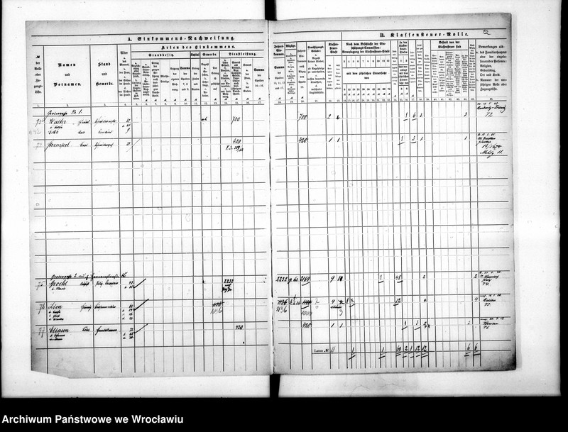 image.from.unit.number "Klassensteuerrolle nebst Eikommens - Nachweisung"