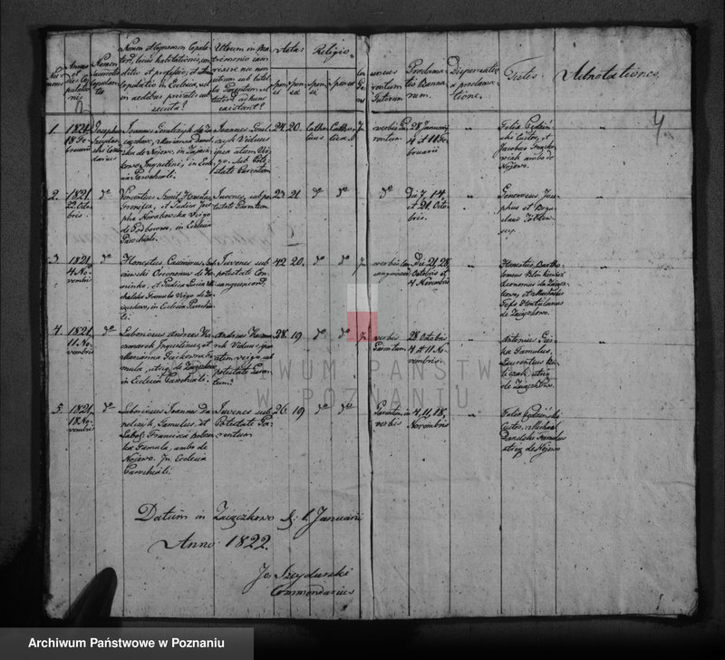 image.from.team "Akta stanu cywilnego Parafii Rzymskokatolickiej Zajączkowo (pow. szamotulski)"