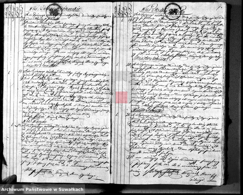 image.from.unit.number "Akta zejścia urzędnika stanu cywilnego gminy suwalskiey na rok 1820"