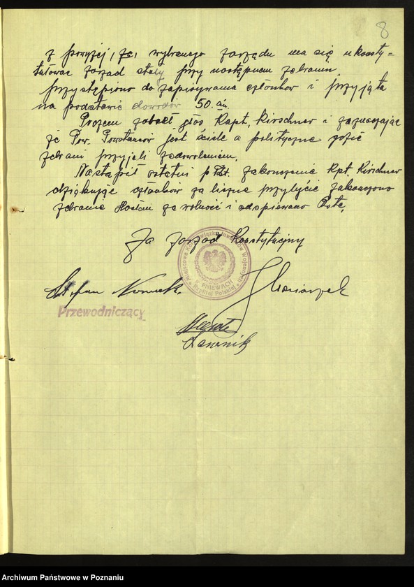 Obraz 12 z jednostki "Pniewy, powiat Szamotuły - akta koła."