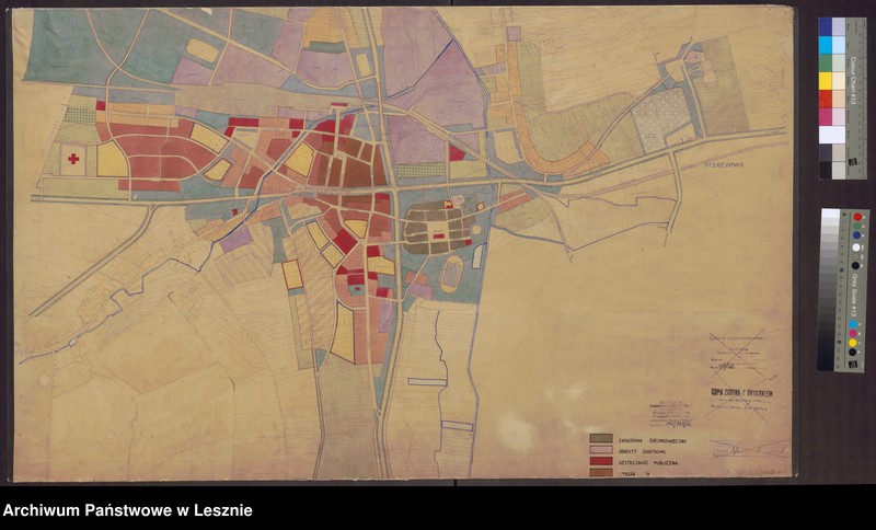 Obraz 2 z jednostki "Gostyń. Ogólny plan zagospodarowania przestrzennego. Skorygowany w 1952 r."