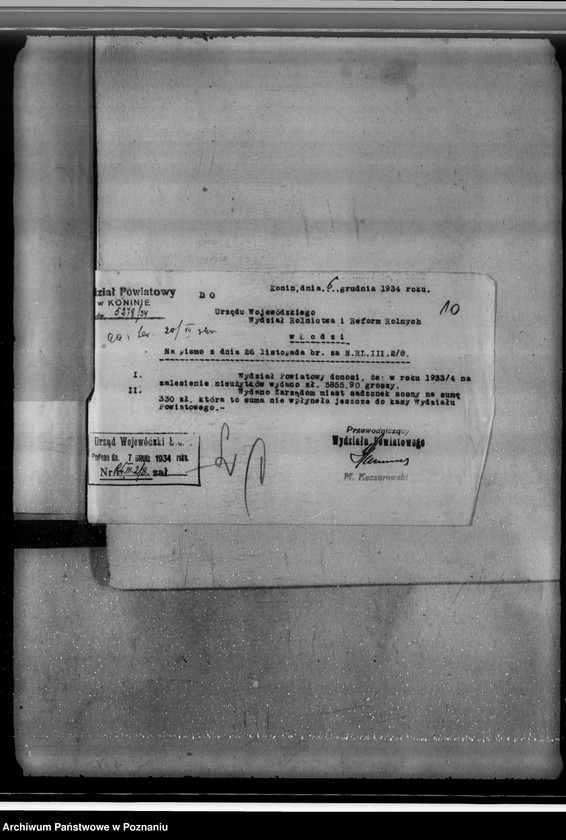 Obraz 14 z jednostki "Akta sprawy zalesienia nieużytków w powiecie konińskim"