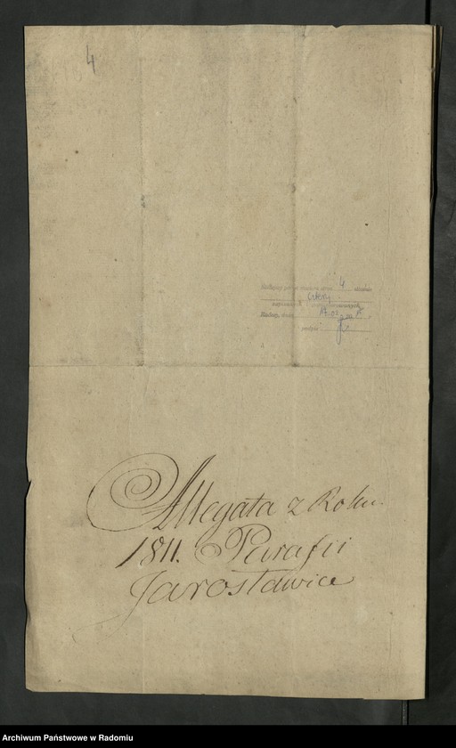 image.from.unit.number "[Allegata do akt zaślubionych parafii Jarosławice za rok 1811]"