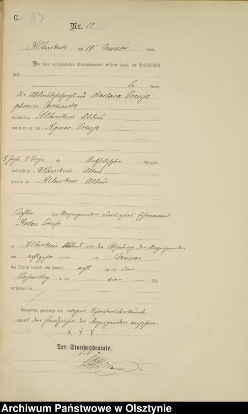 image.from.unit.number "Sterbe-Haupt-Register Nr 1 - 279"