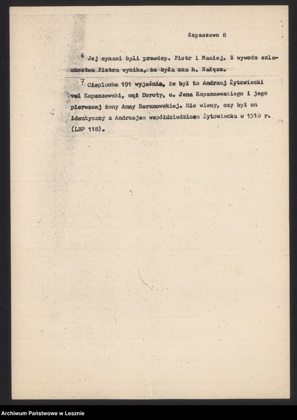 Obraz 11 z jednostki "Dzieje Kopaszewa, maszynopis"