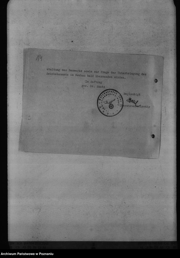 Obraz 19 z jednostki "Finanzämter - Neubauten der Dienstgebäude in Leslau, Lissa, Gnesen, Turek"