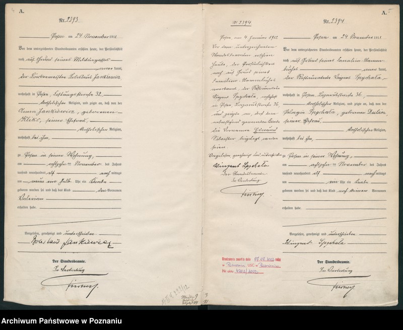 Obraz 5 z jednostki "Księga miejscowa urodzeń tom VI [Rejestr główny urodzeń]"