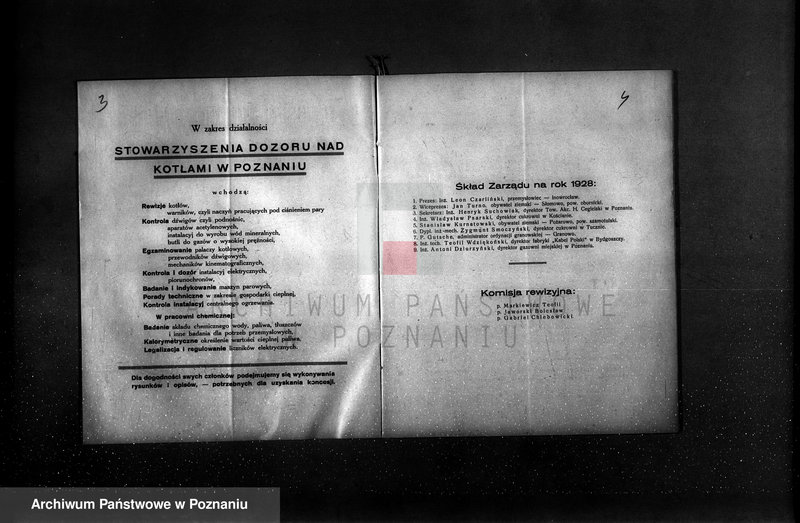 Obraz 6 z jednostki "Sprawozdanie Stowarzyszenia Dozoru Kotłów w Poznaniu za rok 1928"