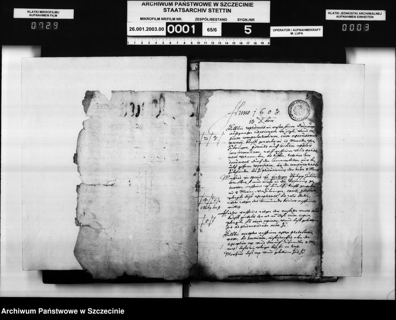 image.from.unit.number "Martin v. Ahnen zu Gr.Datzow Klaus und Balthasar v. Gagern, Pribber v. Suhm, Paul v. Schmatzhagen, Heinrich von Rhast und Michael Rust bezw. Herzog Philipp Julius von Pommern: freie Jagdausübung auf Rügen."