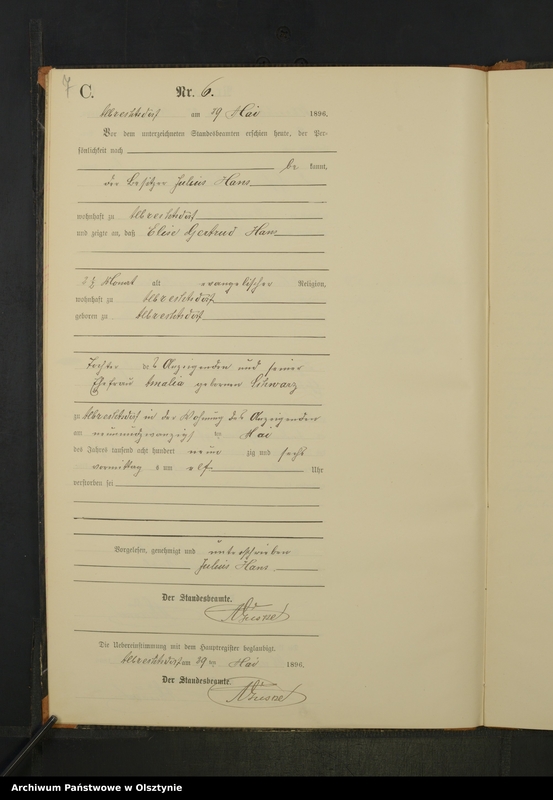 image.from.unit.number "Sterbe-Neben-Register Nr 1 - 23"