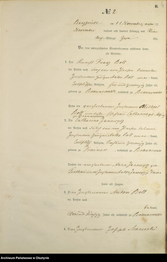 image.from.unit.number "Haupt-Heiraths-Register Nr 1 - 7"