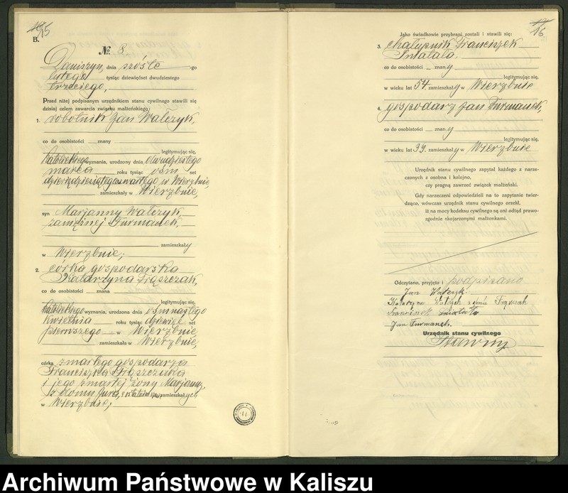 Obraz 11 z jednostki "[Księga małżeństw]"