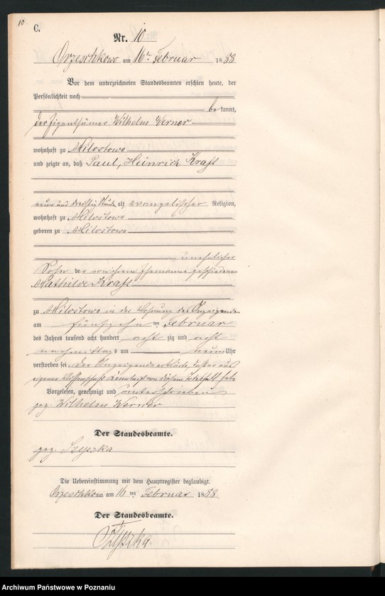 Obraz 13 z jednostki "Księga zgonów"