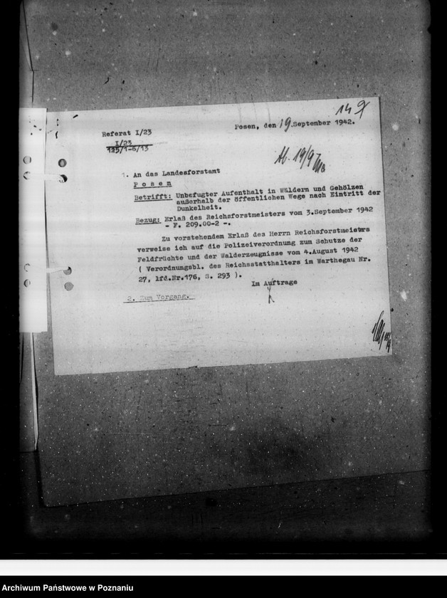 Obraz 19 z jednostki "Polizeiverordnung zum Schutze der Feldfrüchte und der Walderzeugnisse"