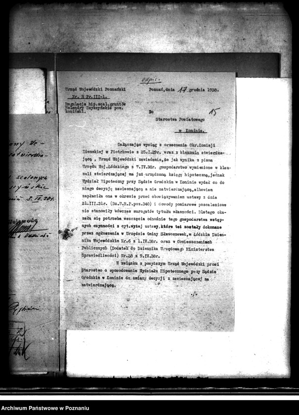 image.from.unit.number "Regulacja hipoteczna scalonych gruntów małżeństwa Krügerów w Holendrach Szyczyńskich powiatu konińskiego"