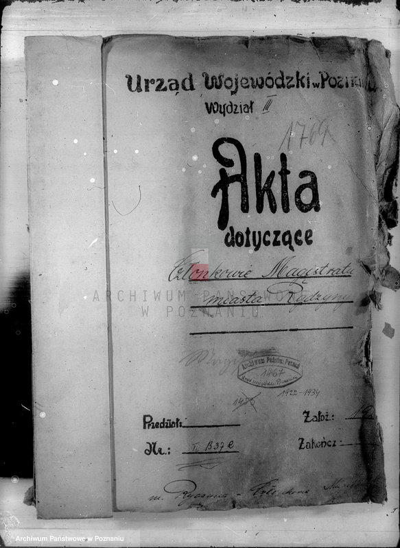 Obraz 4 z jednostki "Członkowie magistratu miasta Rydzyny"