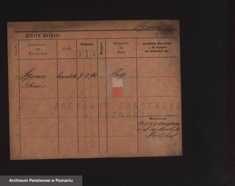 Obraz 15 z jednostki "Szwarc (żonaci i wdowy)"