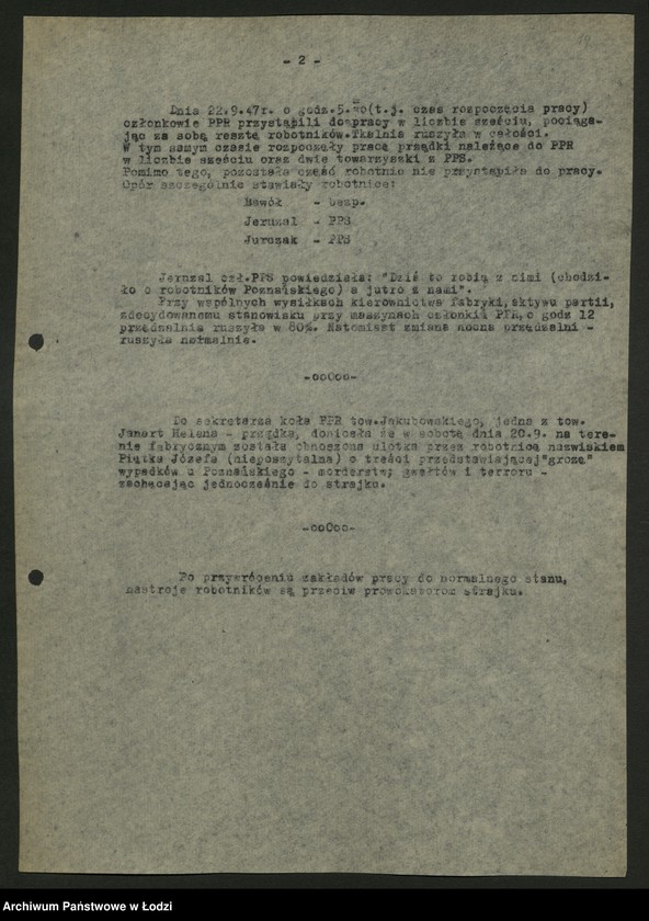 Obraz 20 z jednostki "Sprawozdania ze strajków według zakładów t. 1"