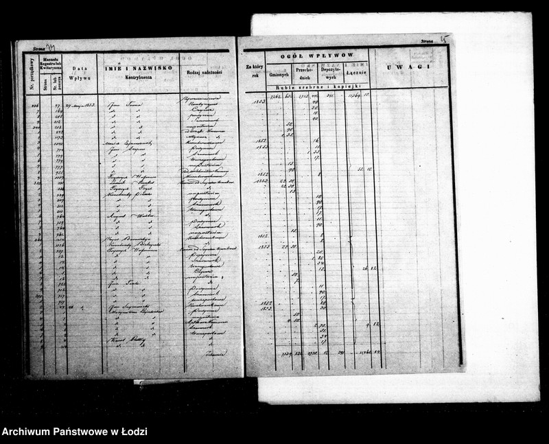 Obraz 17 z jednostki "Dziennik przychodu i wydatku kasy ekonomicznej m. Łodzi na r. 1853"