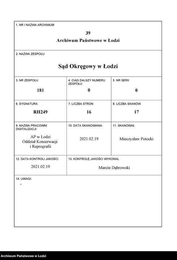 Obraz 1 z jednostki "Mendel Piotrkowski - skład towarów manufakturowych"