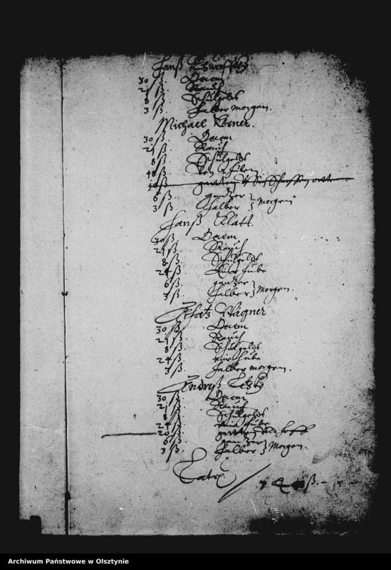 image.from.unit.number "Kirchen-Rechnung der Stadt Deutsch Eylau"