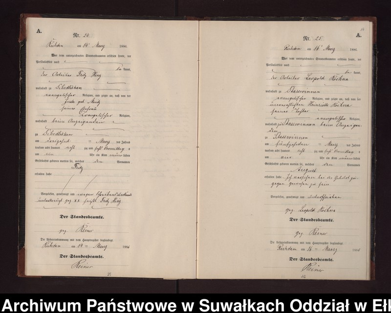 image.from.unit.number "Geburts-Neben-Register des Preussischen Standes-Amtes Stasswinnen Kreis Loetzen"