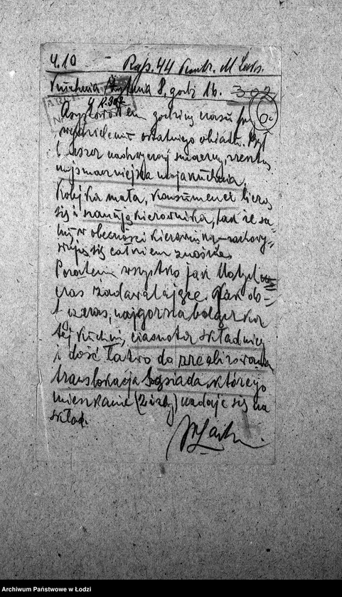 Obraz 9 z jednostki "[Kuchnia nr 302, ul. Żytnia 8. Kuchnia, ul. Żytnia 20. Działalność kuchni, personel, konsumenci, kontrole]"