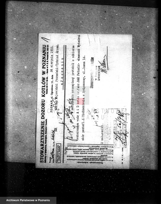 Obraz 7 z jednostki "Wytwórnia skór pantoflarskich i białoskórnia w Bydgoszczy - nr woj. kotła 714"