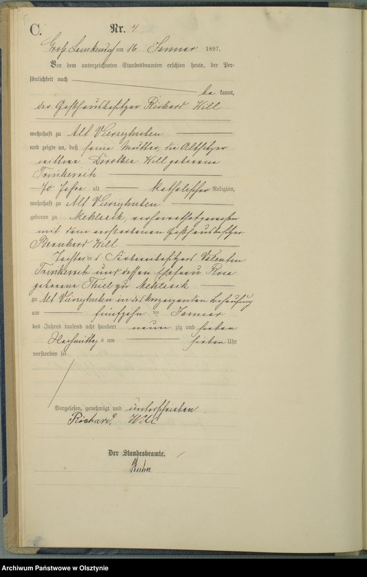 image.from.unit.number "Sterbe-Haupt-Register Nr 1 - 60 i 1 - 55"