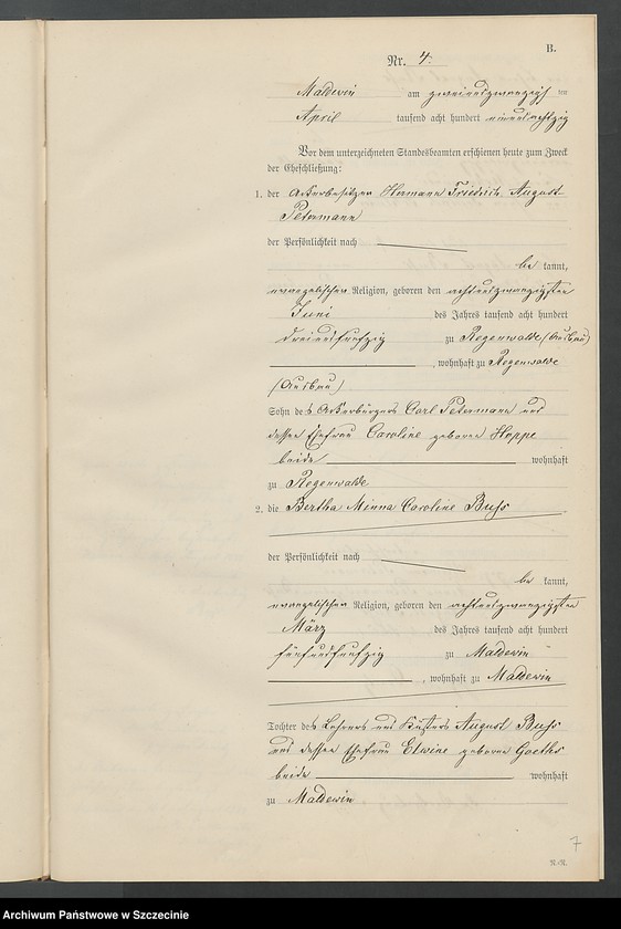 Obraz 18 z jednostki "Heiraths-Register (Neben-Register)"