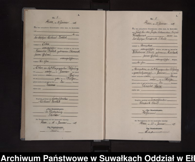 image.from.unit.number "Geburts-Neben-Register des Preussischen Standes-Amtes Orlen Kreis Loetzen"