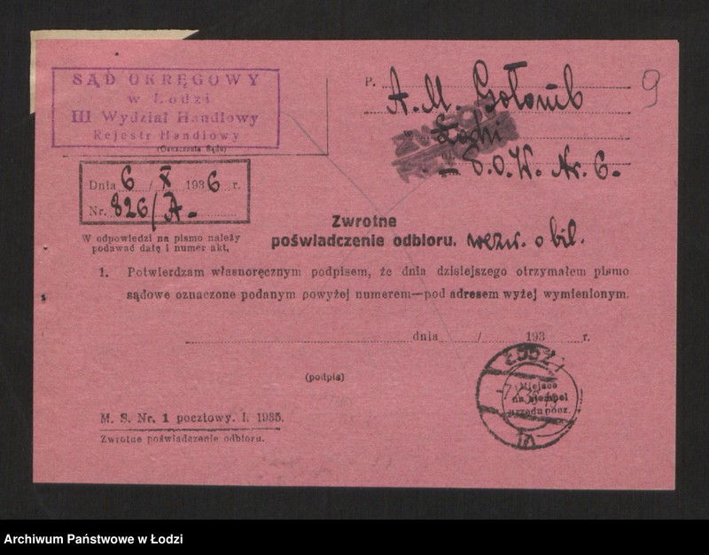 Obraz 11 z jednostki "A. M. Gołomb - sprzedaż mydła"