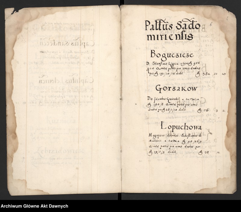 image.from.unit.number "Sumariusz pieniędzy i rejestr retenty piątej części z dochodów dóbr stołowych z terenów całej Rzeczpospolitej."