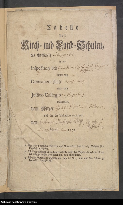 image.from.unit.number "Tabelle der Kirch- und Landschulen"