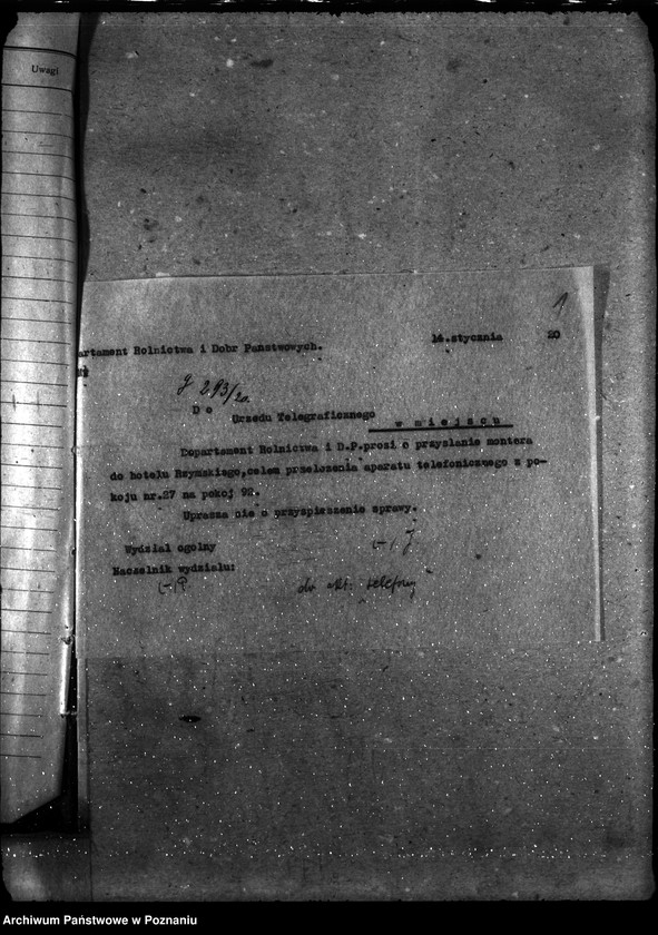 Obraz 5 z jednostki "Sprawy gospodarcze-ogólne Telefony departamentu"